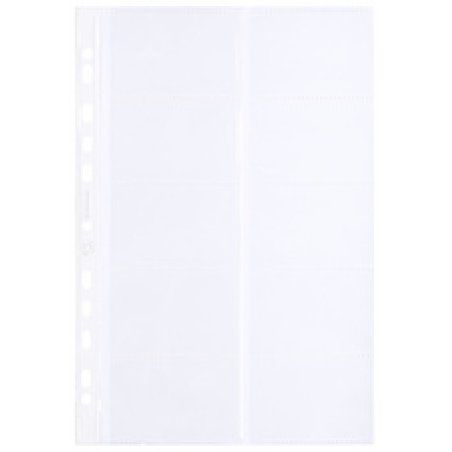 Oxford pochette pour cartes de visite,format A4, PP, 0,09 mm