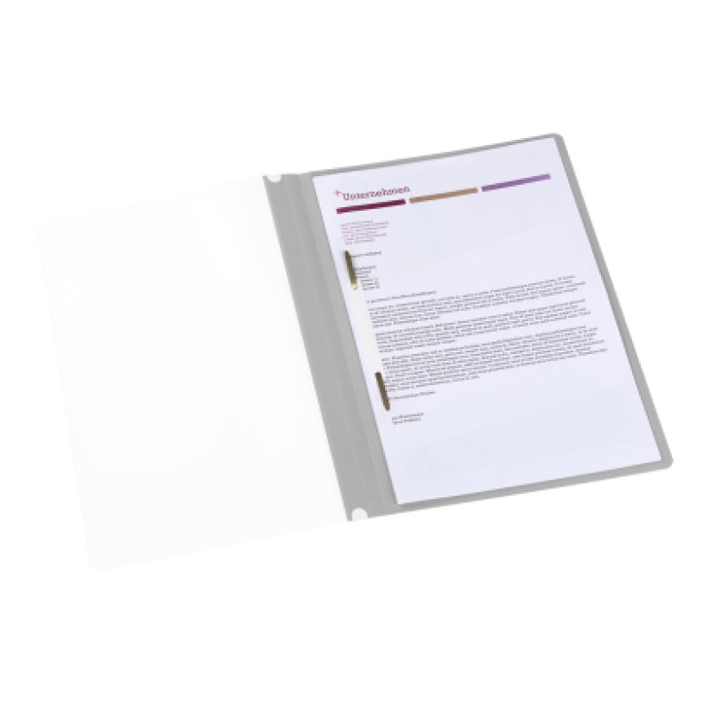 Oxford 100742142 fichier Polypropylène (PP) Gris, Transparent, Blanc A4