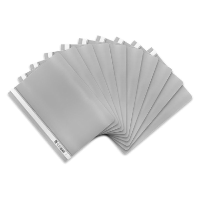 Oxford 100742142 fichier Polypropylène (PP) Gris, Transparent, Blanc A4