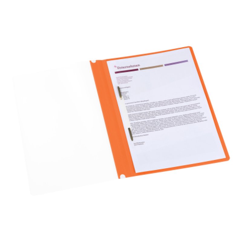 Oxford 100742145 fichier Polypropylène (PP) Orange, Transparent, Blanc A4