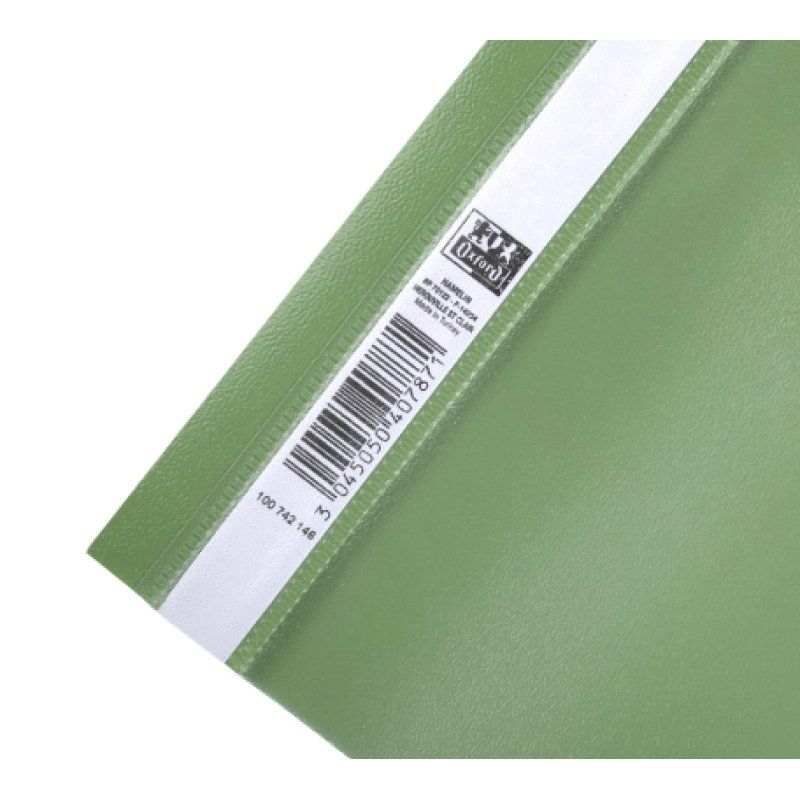 Oxford 100742146 folder Polypropylene (PP) Light Green, Transparent, White A4