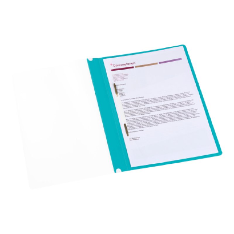 Oxford 100742147 folder Polypropylene (PP) Transparent, Turquoise, White A4