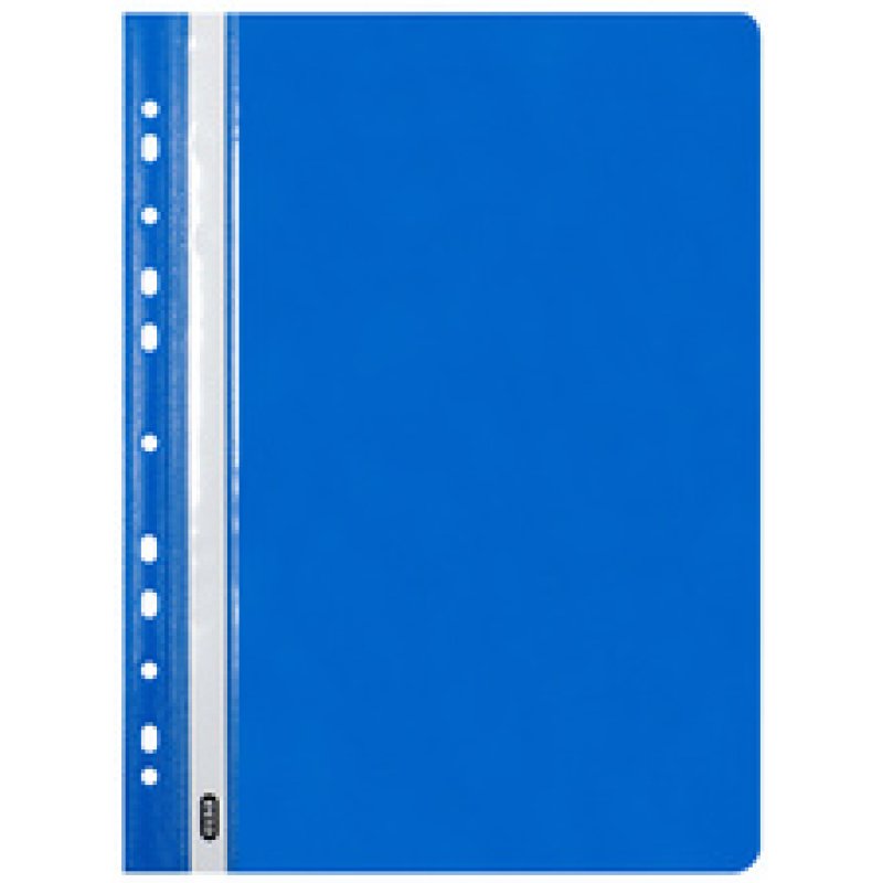 Oxford Chemise de rangement à lamelle, A4, PP, bleu