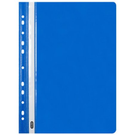 Oxford Chemise de rangement à lamelle, A4, PP, bleu