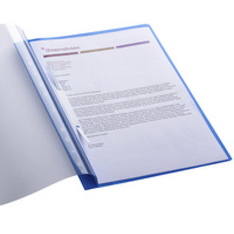 Oxford Chemise de rangement à lamelle, A4, PP, bleu