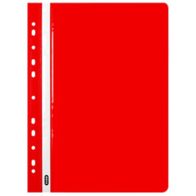 Oxford Chemise de rangement à lamelle, A4, PP, rouge