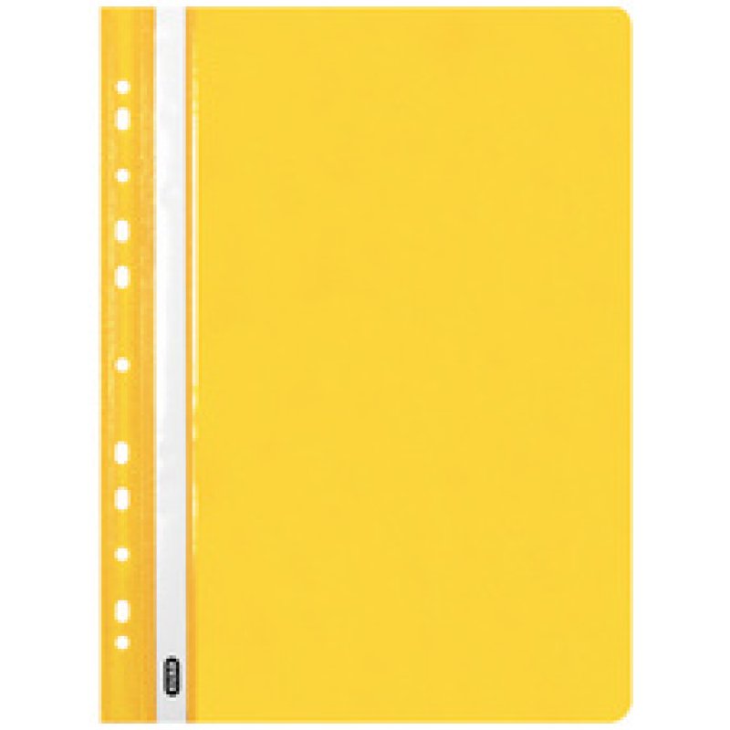 Oxford Chemise de rangement à lamelle, A4, PP, jaune