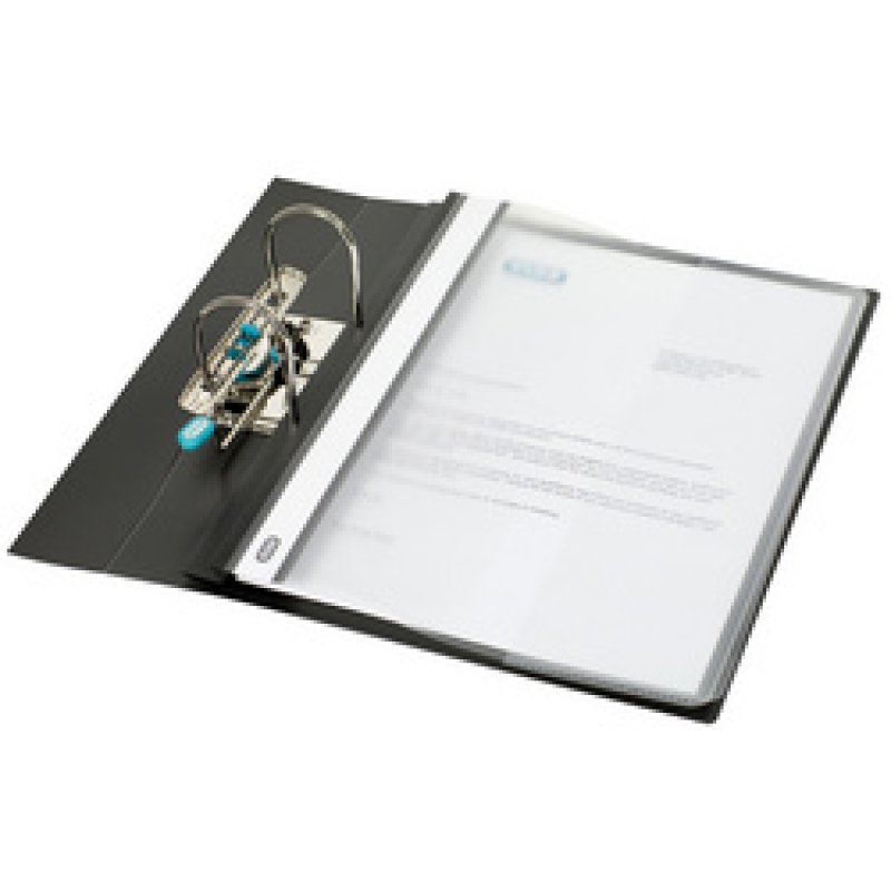 Oxford Chemise de rangement à lamelle avec soufflet, noir