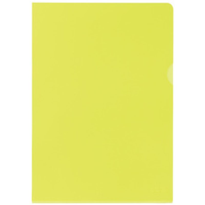 Oxford Pochettes coin Premium, A4, PVC, transparent, jaune