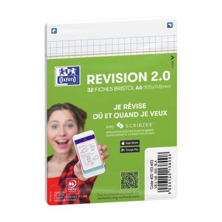 Oxford 400153453 Post-it Rectangle Blanc 32 feuilles