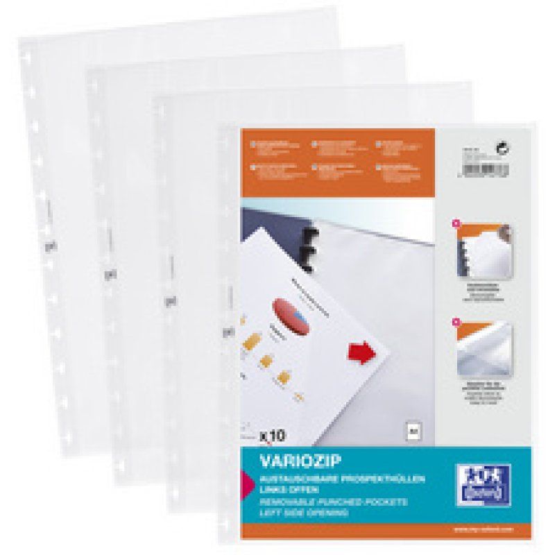 Oxford Pochette perforée vario-zipp manageMe!, A4