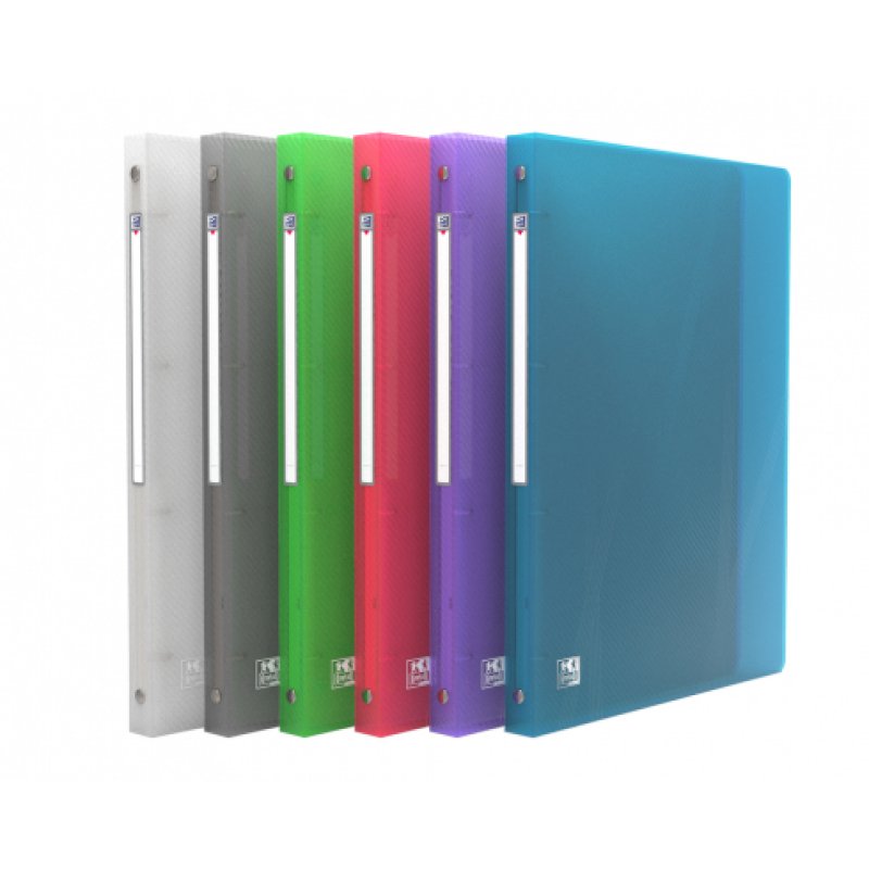 Oxford Hawaï ring binder A4 Blue, Green, Grey, Pink, Purple, Transparent