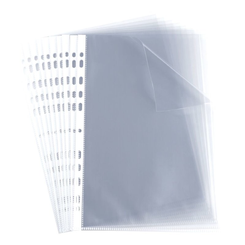 Oxford Pochette perforée, A4, PP, 0,06 mm, transparent