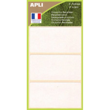 APLI Etiquette multi-usage, 34 x 75 mm, 100% recyclé, blanc