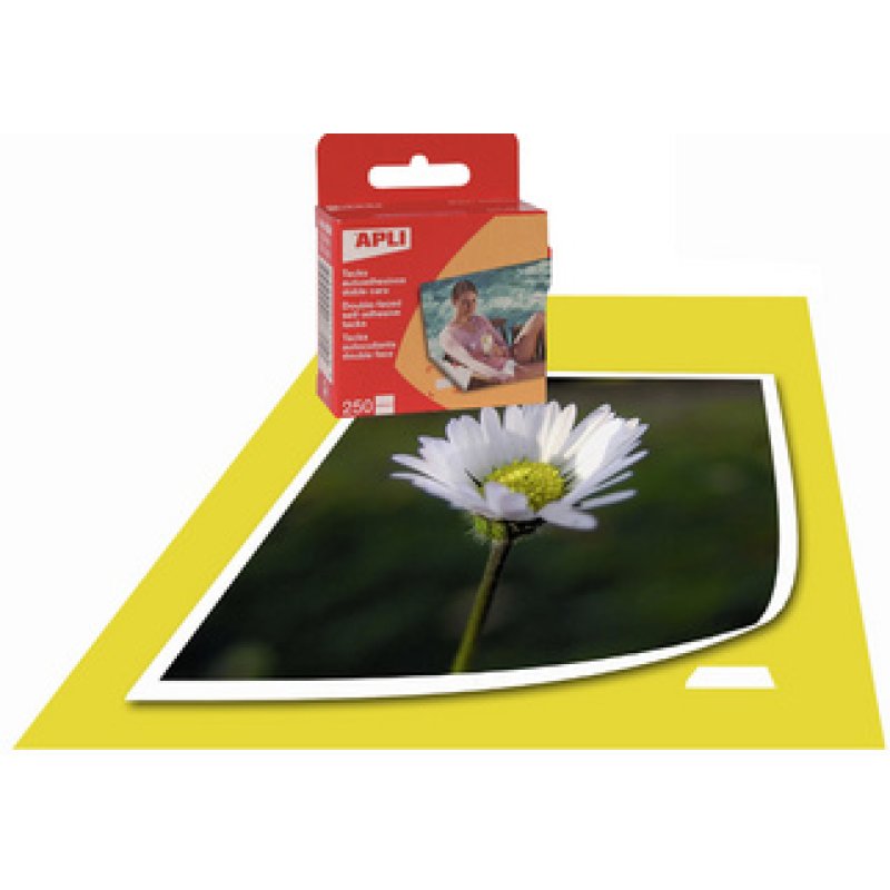 APLI Pastilles photo adhésives double face, 10 x 16 mm