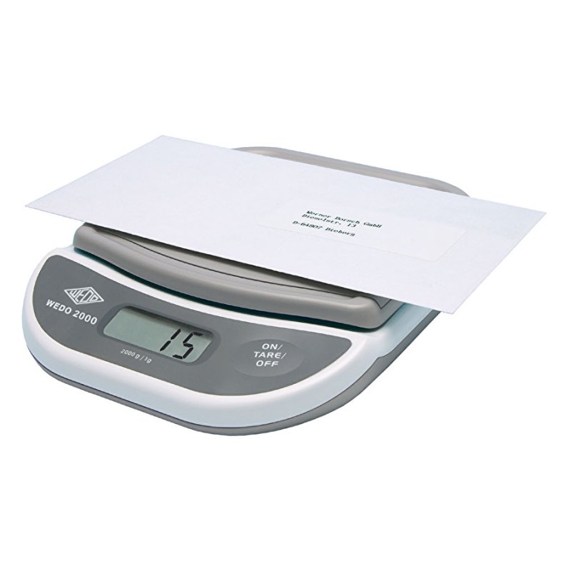 Wedo 2000 Electronic postal scale Grey, White