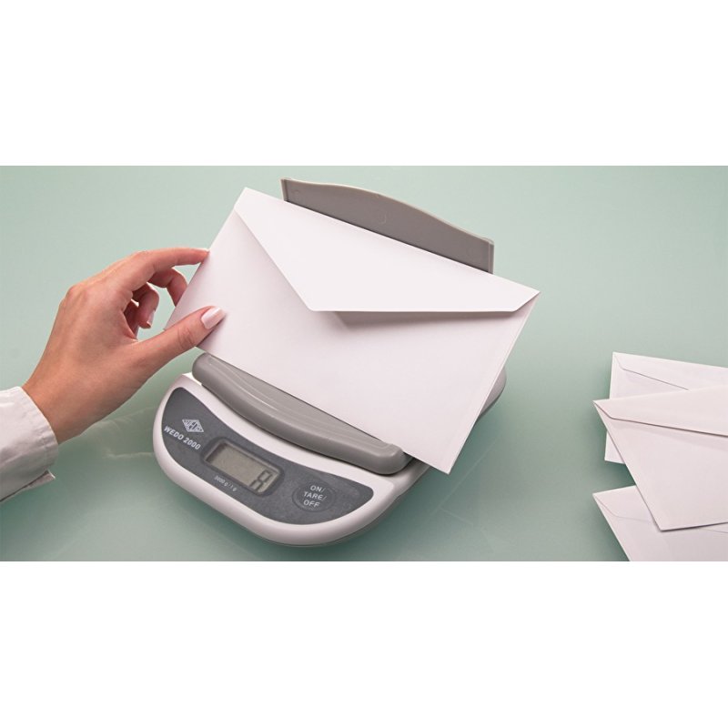 Wedo 2000 Pèse-lettre électronique Gris, Blanc