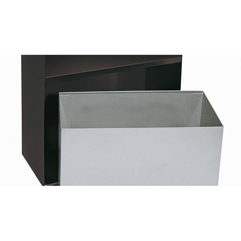 Wedo 170 38112 cendrier Rectangulaire Acier inoxydable