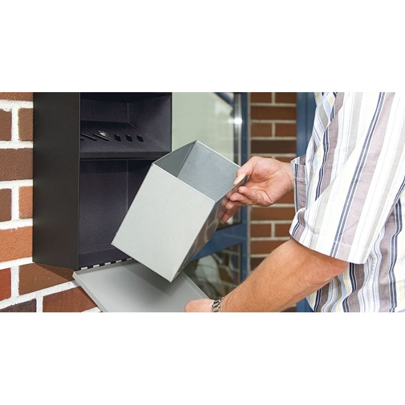 Wedo 170 38112 cendrier Rectangulaire Acier inoxydable