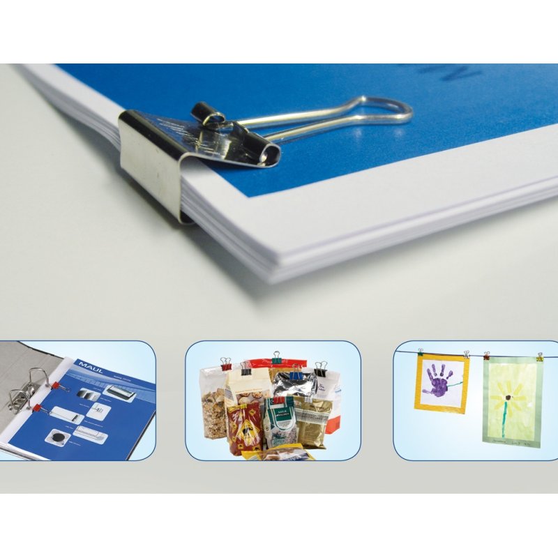 MAUL Pince double clip mauly 214, largeur: 13 mm, nickel