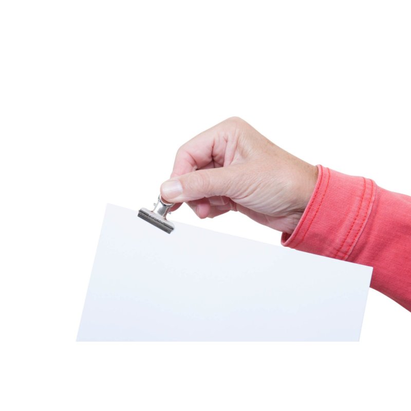 MAUL Pince-lettres en métal, couleur: nickel, largeur: 30 mm