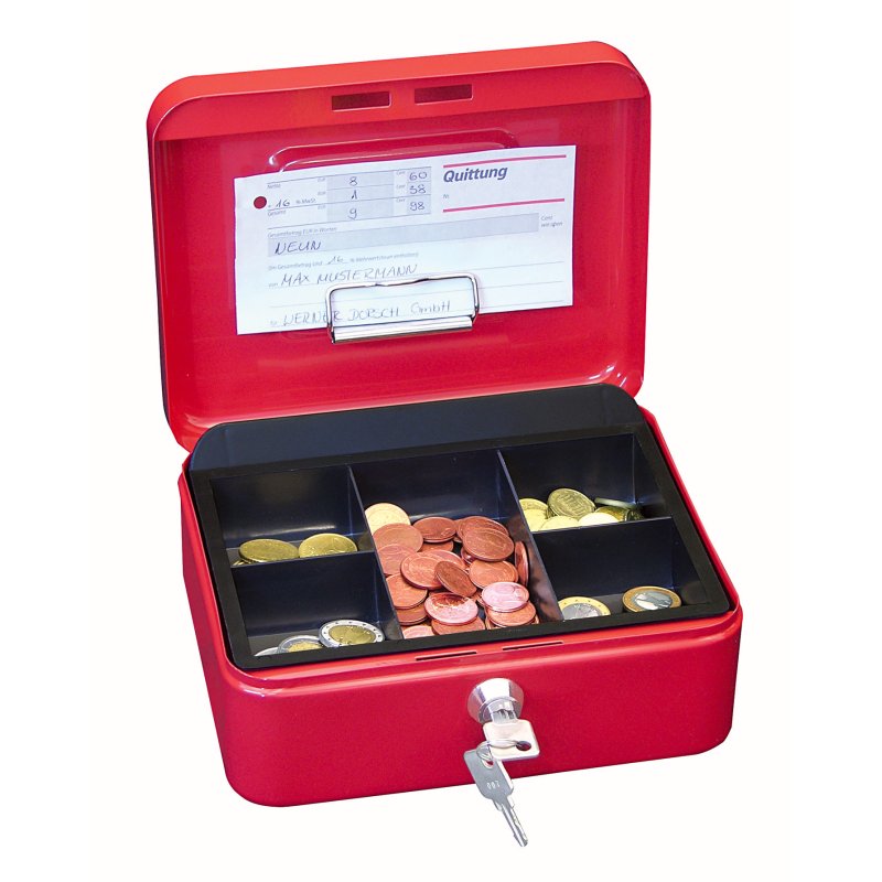 Wedo 145 202H caisse enregistreuse Acier Rouge