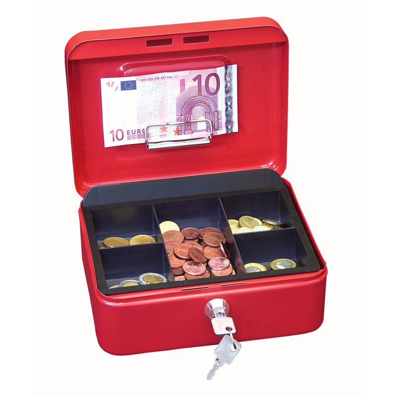 Wedo 145 202H cash/ticket box Steel Red