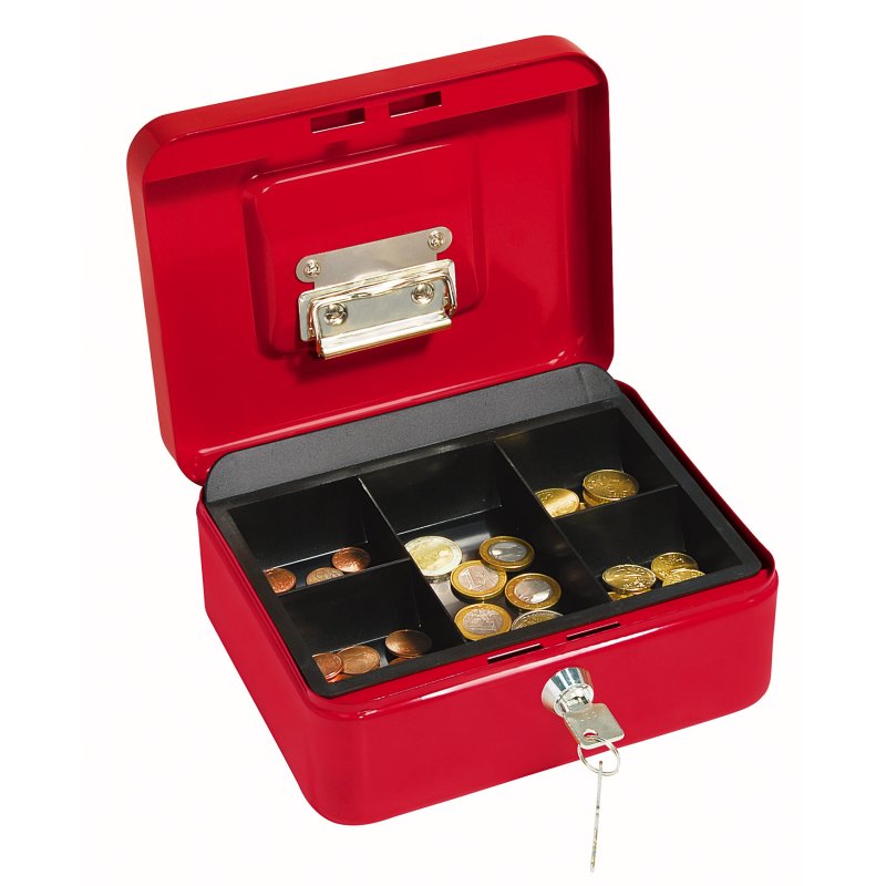 Wedo 145 202H cash/ticket box Steel Red