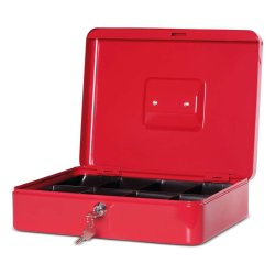 MAUL Caisse à monnaie, (L)300 x (P)245 x (H)90 mm, rouge