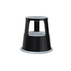 WEDO Tabouret marchepied, en métal, RAL 9005, noir