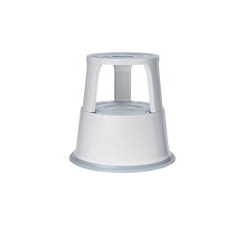 WEDO Tabouret marchepied, en métal, RAL 7035, gris lumière