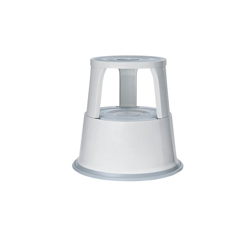WEDO Tabouret marchepied, en métal, RAL 7035, gris lumière