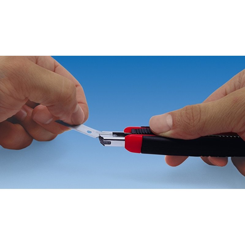 Wedo 78 409 Noir, Rouge Couteau à lame universelle