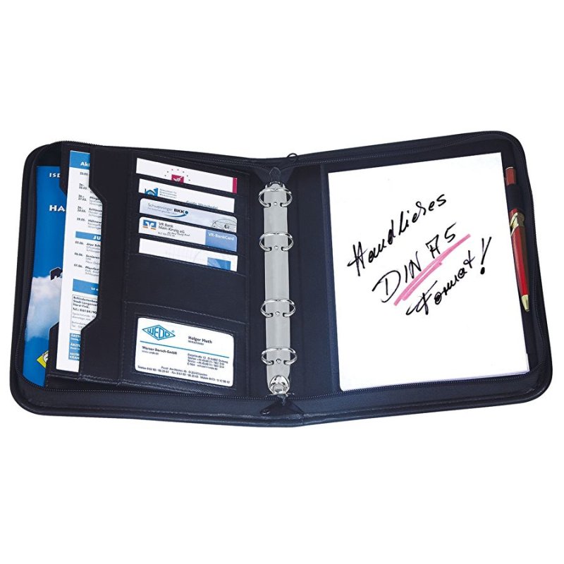 Wedo 58 1501 organiseur personnel Cuir Noir