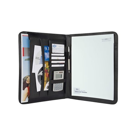 WEDO Conférencier Elegance, A4, similicuir/nylon, noir