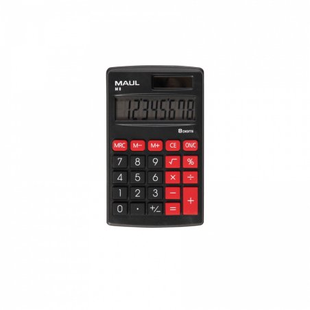 MAUL M 8 calculatrice Poche Calculatrice à écran Noir, Rouge
