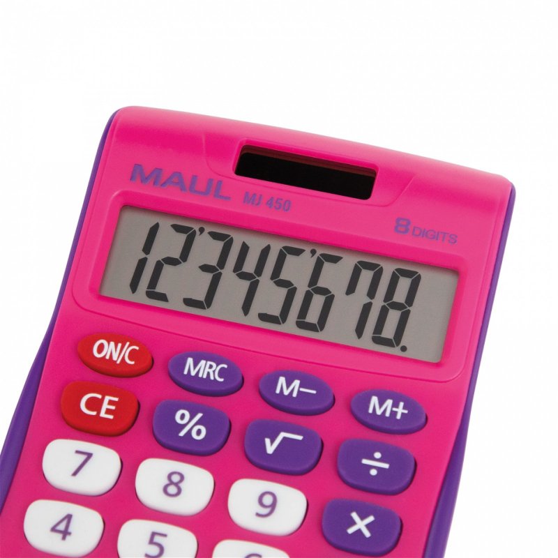 MAUL MJ 450 calculator Pocket Display Pink