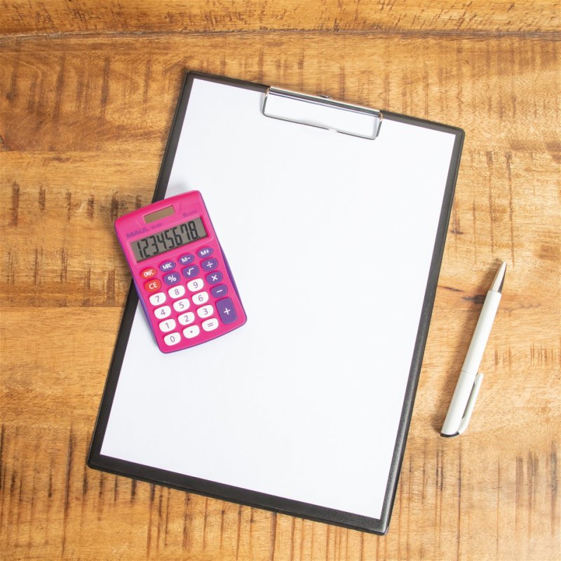 MAUL Calculatrice de bureau MJ 450, 8 chiffres, rose