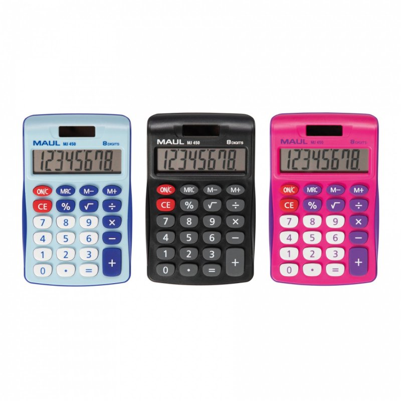 MAUL MJ 450 calculator Pocket Display Pink