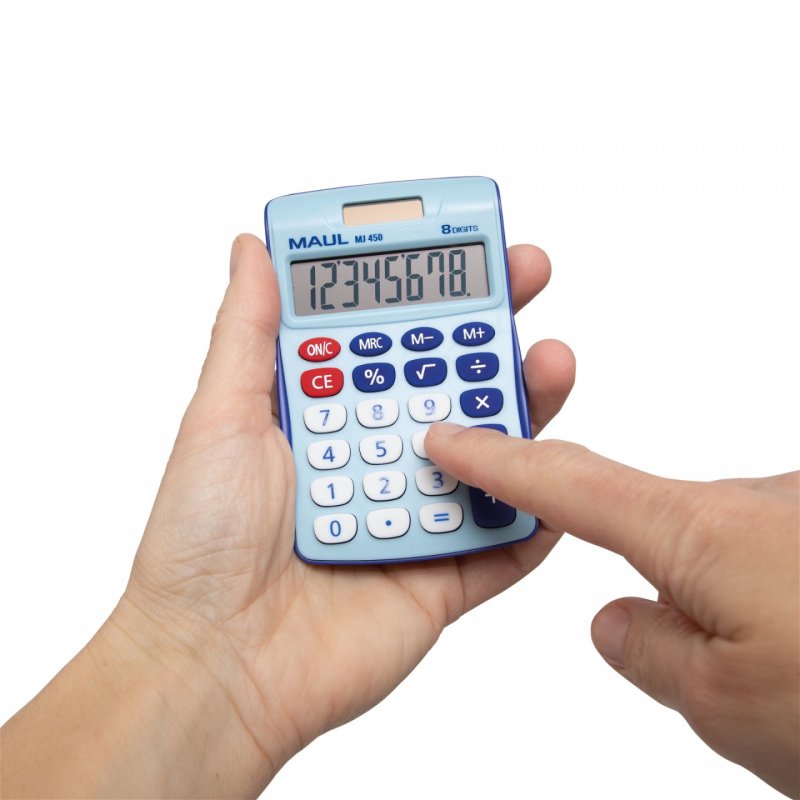 MAUL MJ 450 calculator Pocket Display Blue