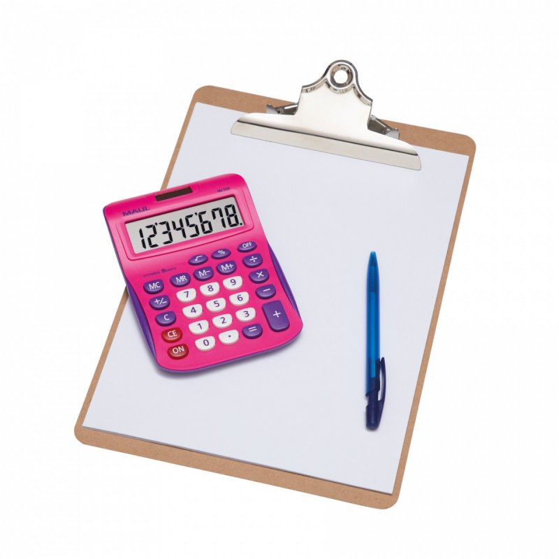 MAUL Calculatrice de bureau MJ 550, 8 chiffres, rose