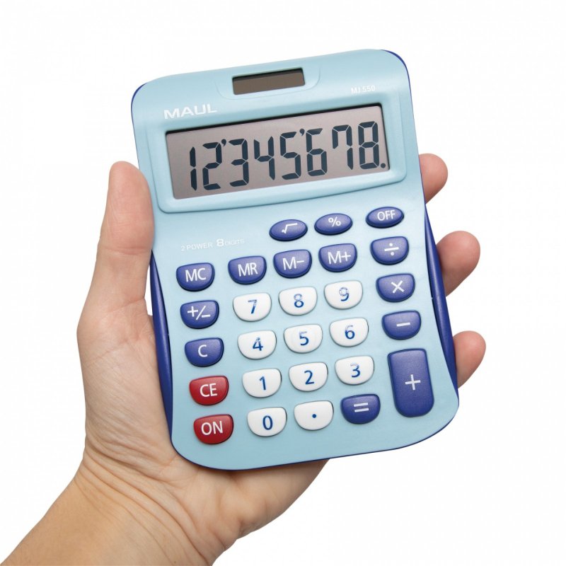 MAUL MJ 550 calculator Pocket Display Blue