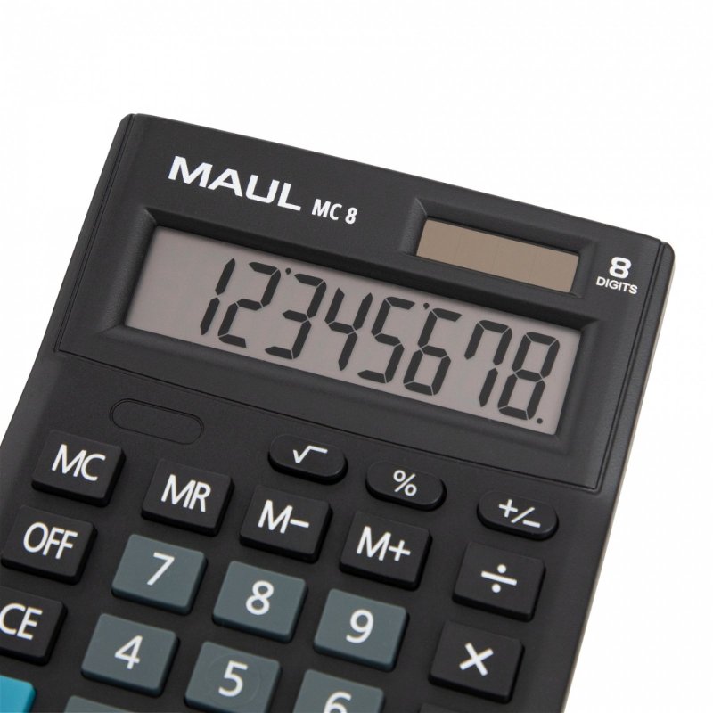 MAUL Calculatrice de bureau MC 8, 8 chiffres, noir