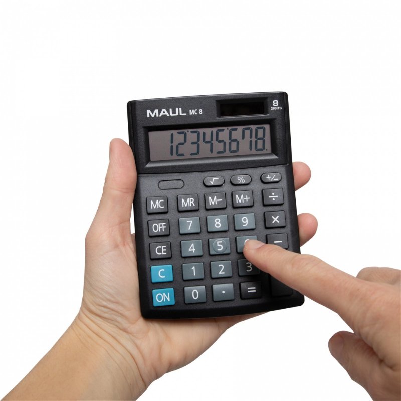 MAUL Calculatrice de bureau MC 8, 8 chiffres, noir