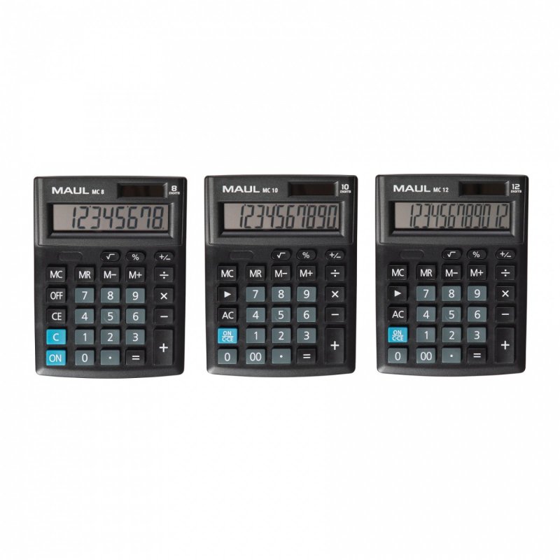 MAUL Calculatrice de bureau MC 10, 10 chiffres, noir