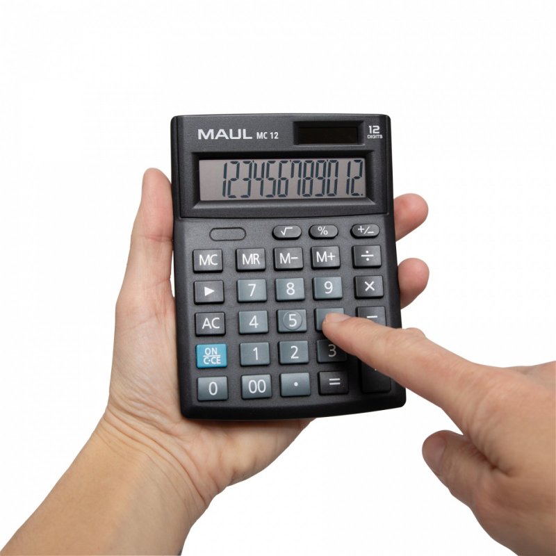 MAUL MC 12 calculator Pocket Display Black