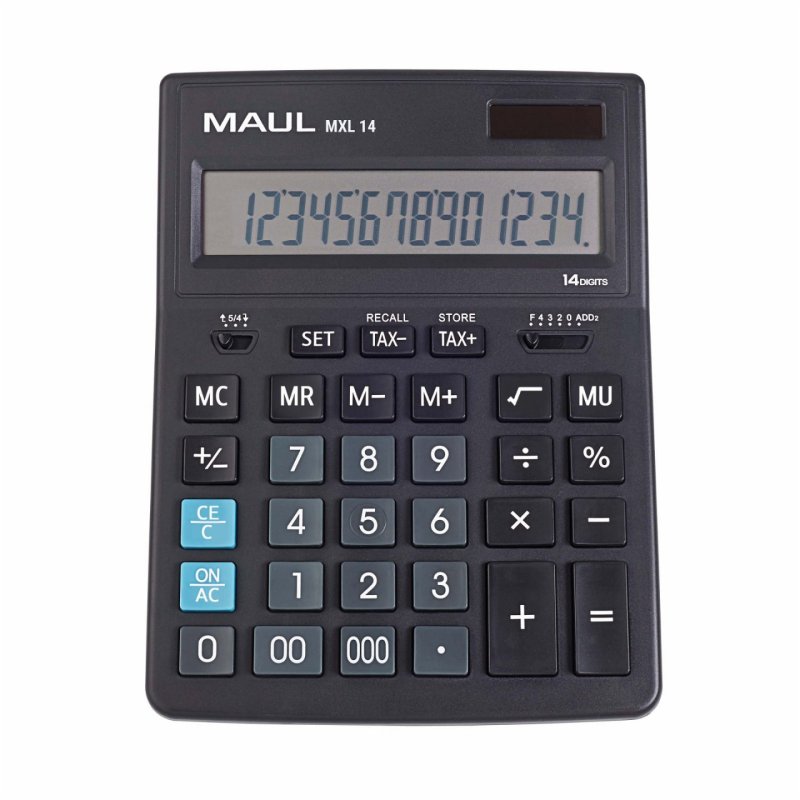 MAUL MXL 14 calculatrice Bureau Calculatrice à écran Noir