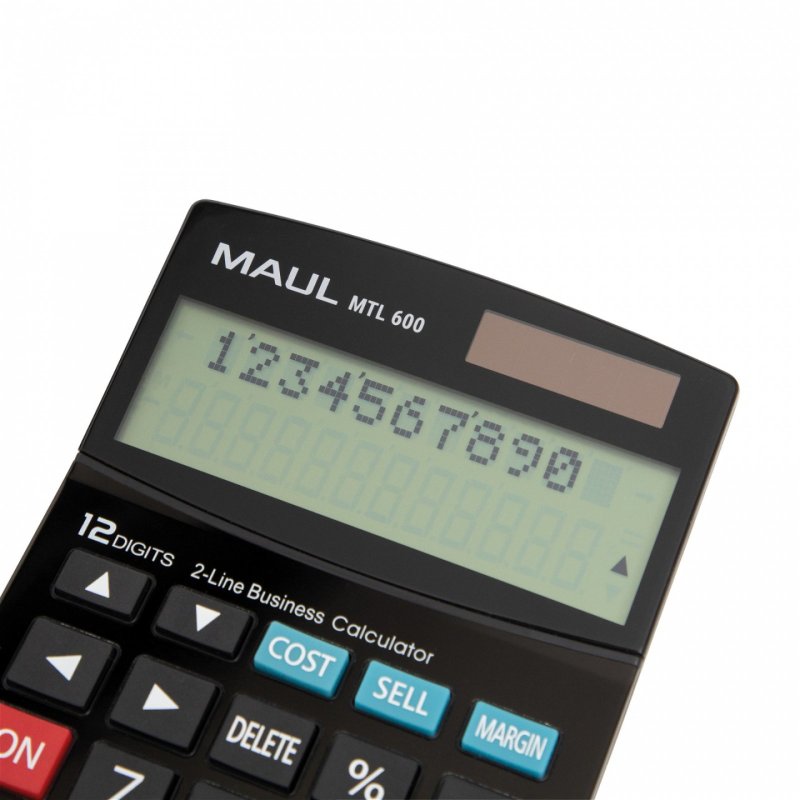 MAUL Calculatrice de bureau MTL 16, 12 chiffres, noir