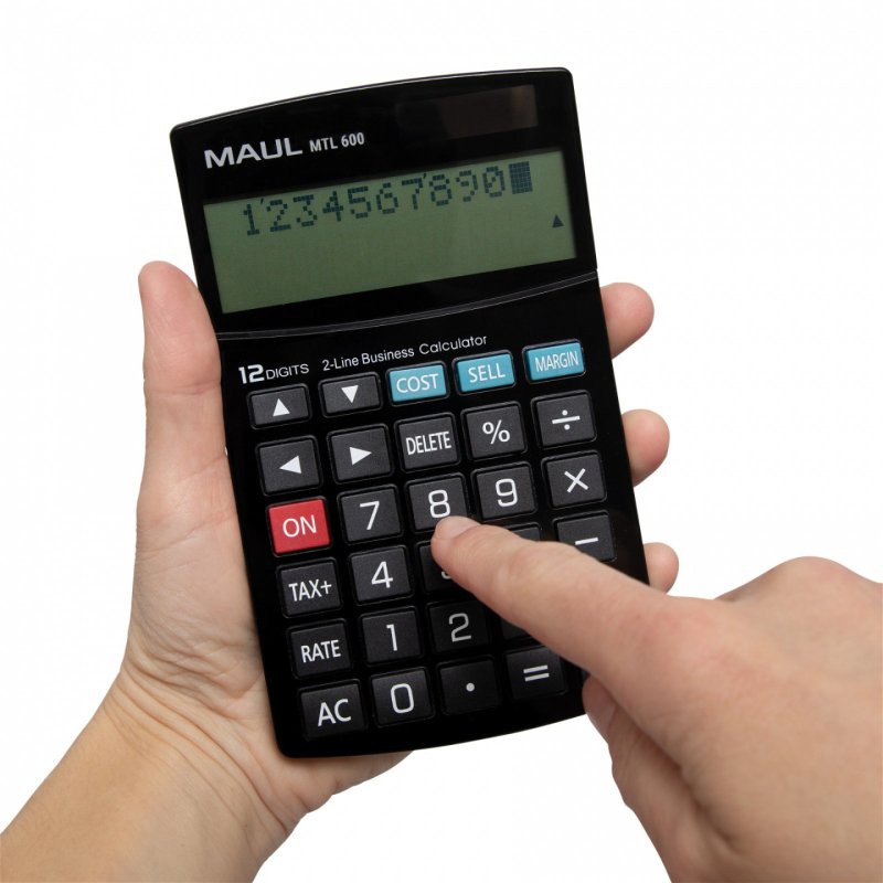 MAUL MTL 600 calculatrice Bureau Calculatrice à écran Noir