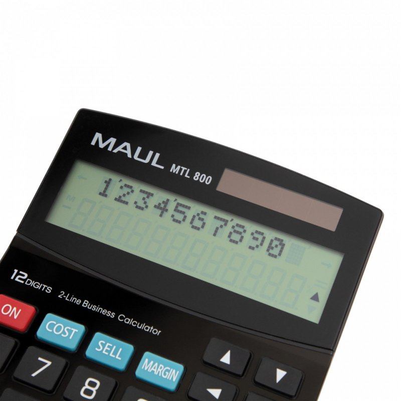 MAUL MTL 800 calculatrice Bureau Calculatrice à écran Noir